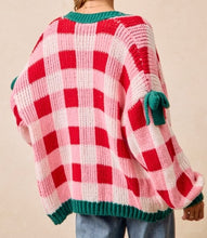 Load image into Gallery viewer, PREORDER Women&#39;s Holiday Gingham Cardigan
