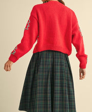 Load image into Gallery viewer, PREORDER Women&#39;s Tree Cardigan Red
