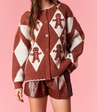 Load image into Gallery viewer, PREORDER Women&#39;s Gingerbread Cardigan

